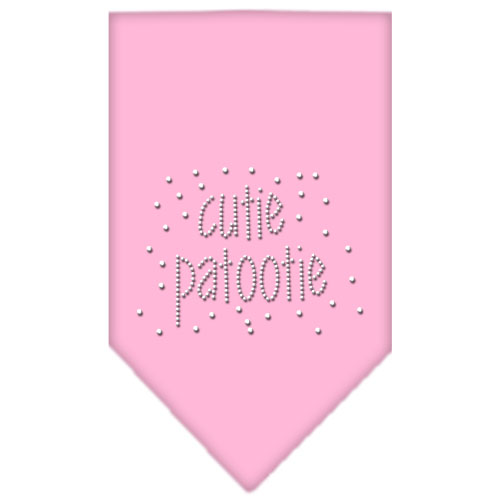 Cutie Patootie Rhinestone Bandana Light Pink Large